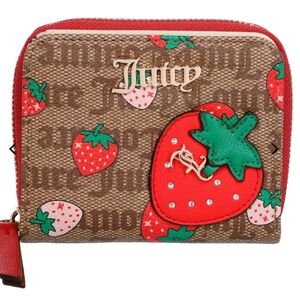 Juicy Couture Strawberry Zip Around Wallet